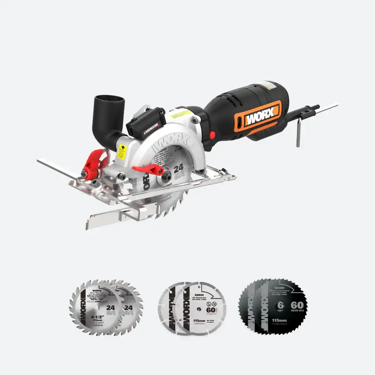 WorxSaw XL 4.5" Compact Electric Circular Saw with 6 Blades (Discontinued)