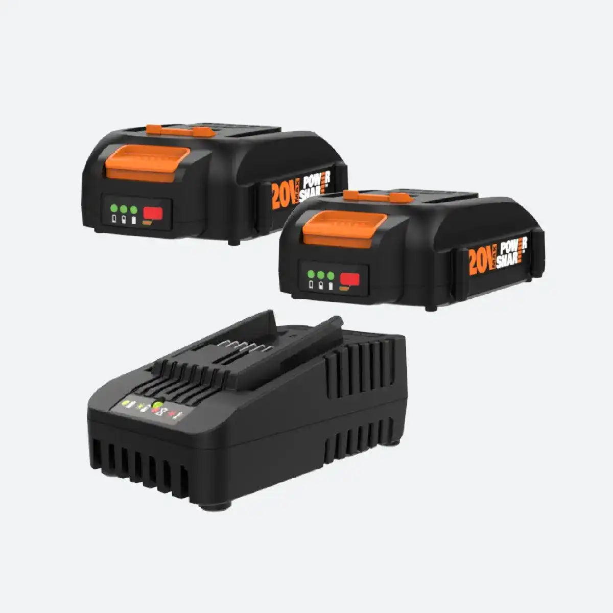 (2) 2.0Ah Batteries and Quick Charger Kit