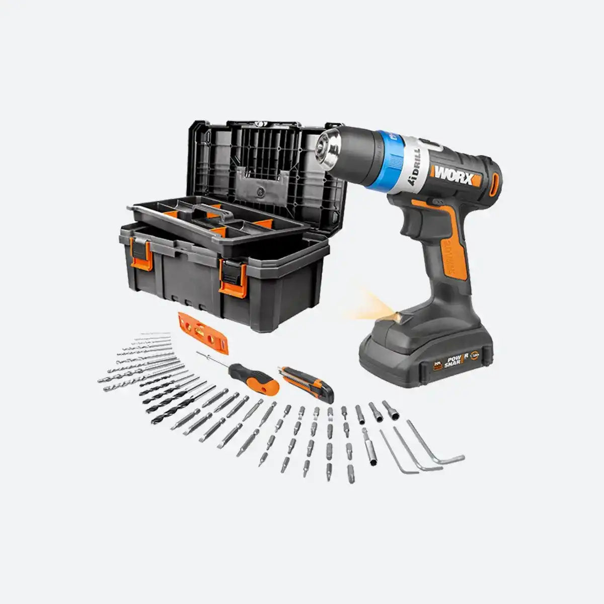 20V Power Share Ai Drill & Driver with 55PC Storage Box Kit