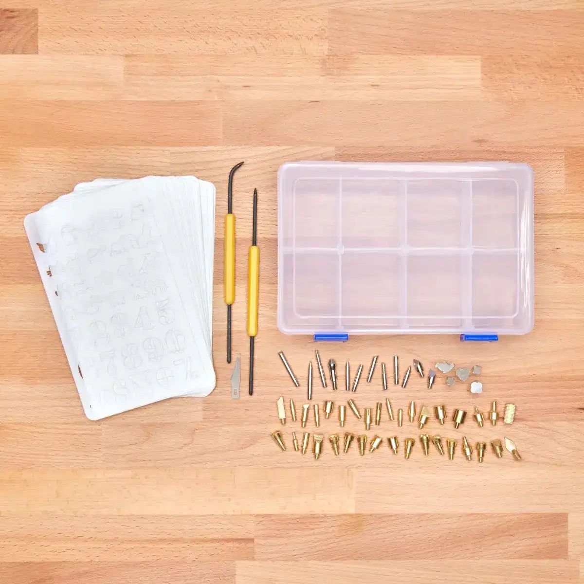 MAKERX Wood & Metal Crafter Stencil and Accessory Kit