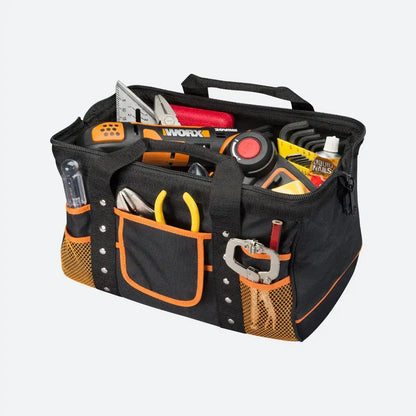 Zippered Tool Bag with Interior and Exterior Pockets
