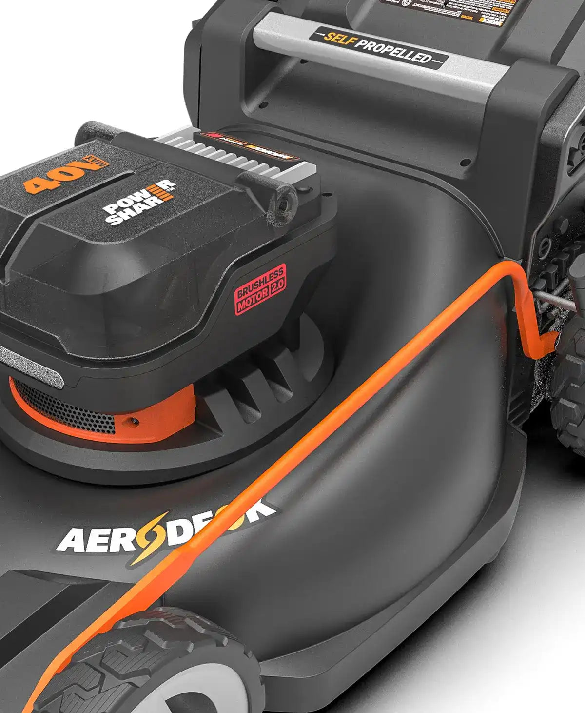 40V 21” brushless self-propelled lawn mower