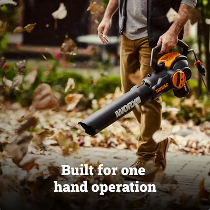12 Amp 600 CFM 70 MPH leaf blower /mulcher / vacuum