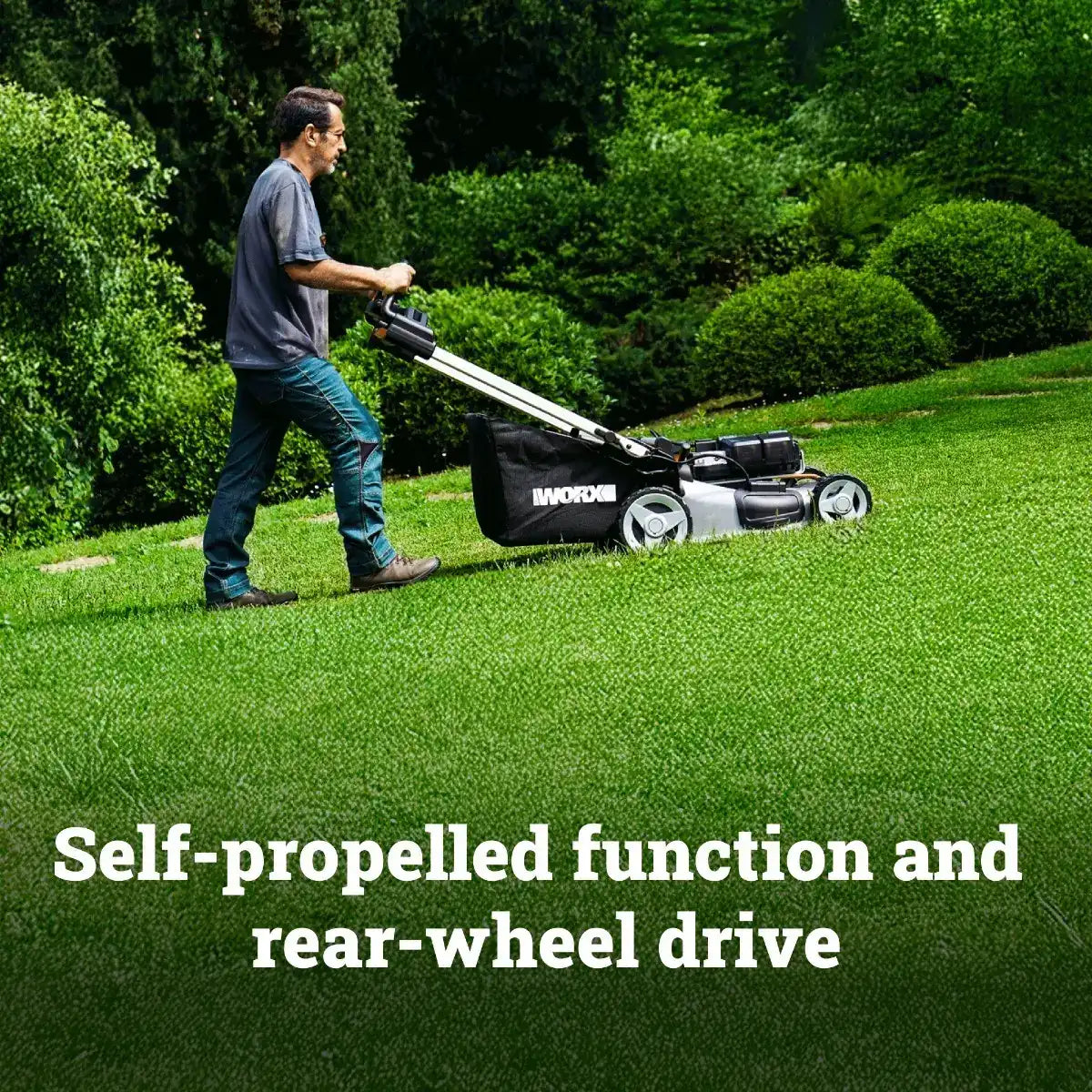80V 21” brushless self-propelled lawn mower
