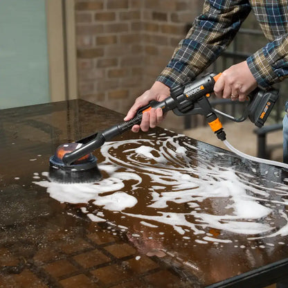 Hydroshot Adjustable Outdoor Power Scrubber (Hard Bristles)