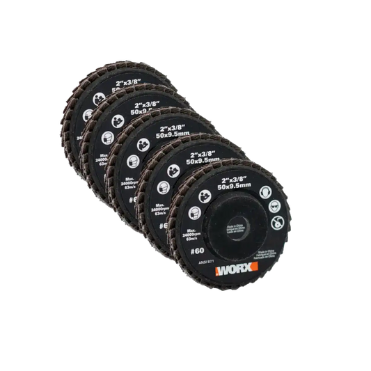 2" MAKERX 60G Flap Sanding Wheels (5PC)