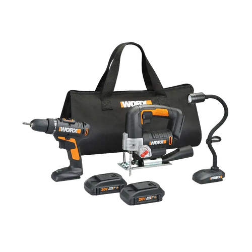20V Power Share Drill & Jigsaw with Flex Light (Discontinued)