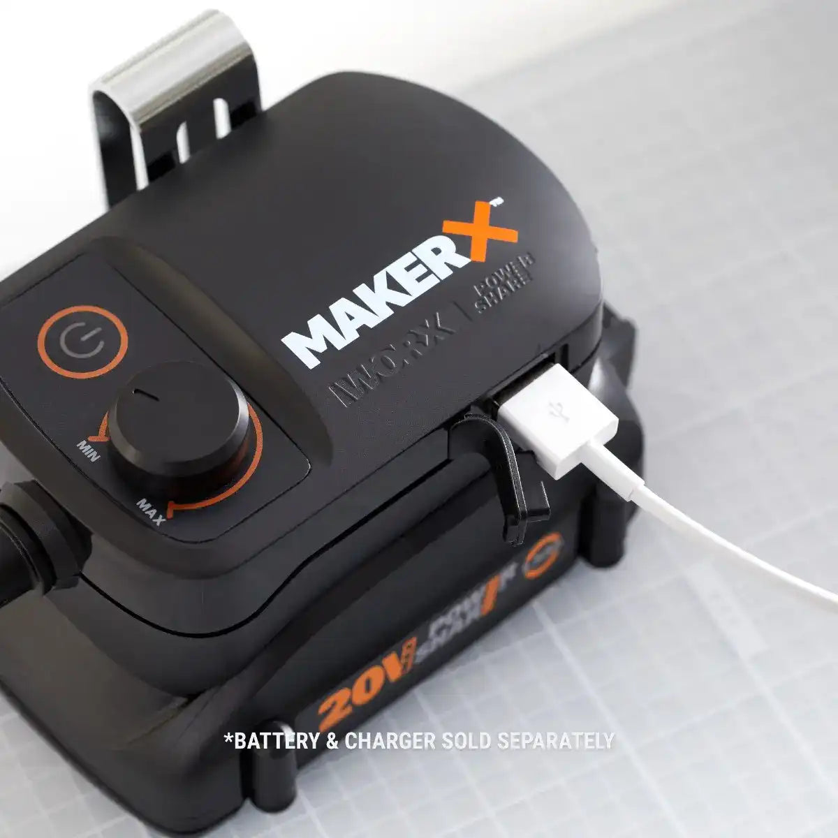 20V MAKERX HubX Power Source & Tool Adapter with USB Port