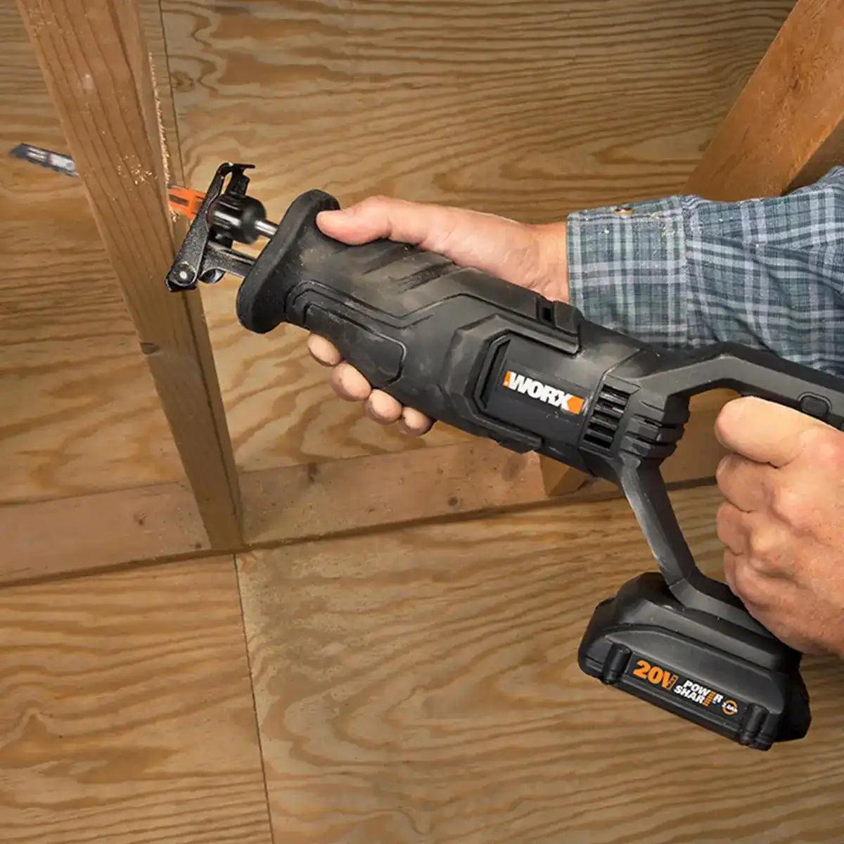 20V Power Share 4-Piece Kit Including Ai Drill, Worxsaw, Reciprocating Saw and Flex Light (Discontinued)
