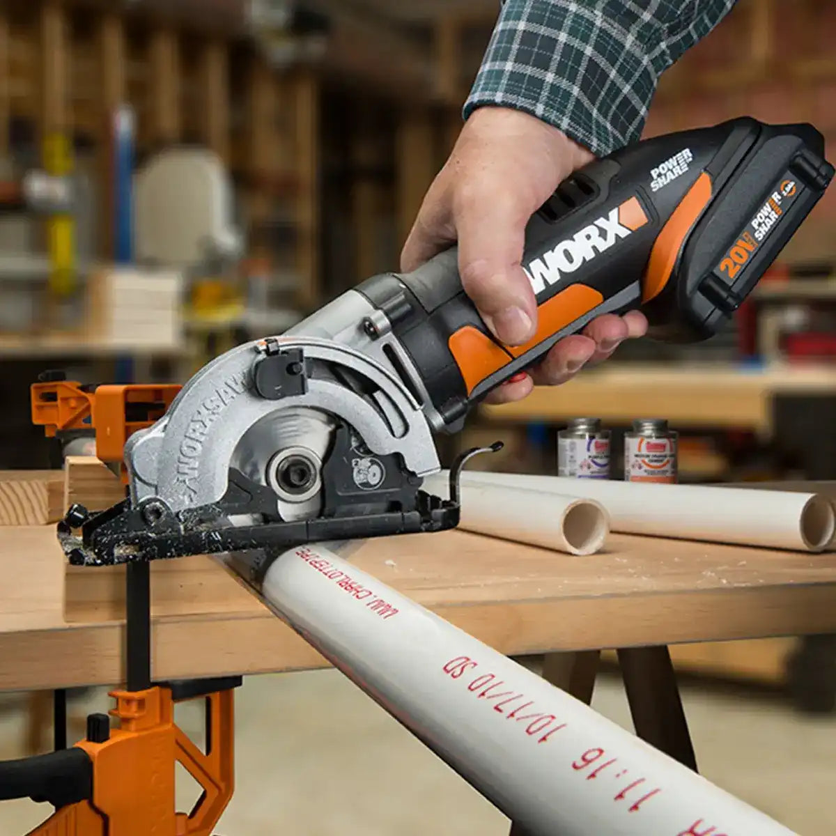 20V Power Share 4-Piece Kit Including Ai Drill, Worxsaw, Reciprocating Saw and Flex Light (Discontinued)