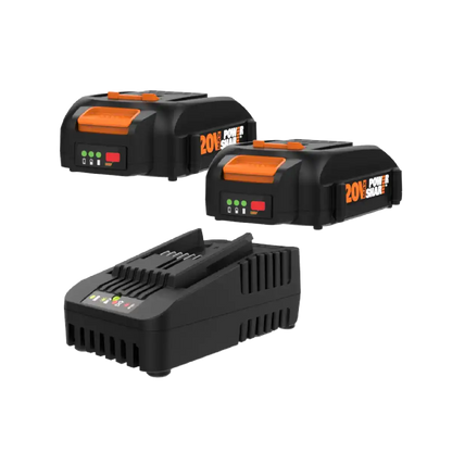 (2) 2.0Ah Batteries and Quick Charger Kit