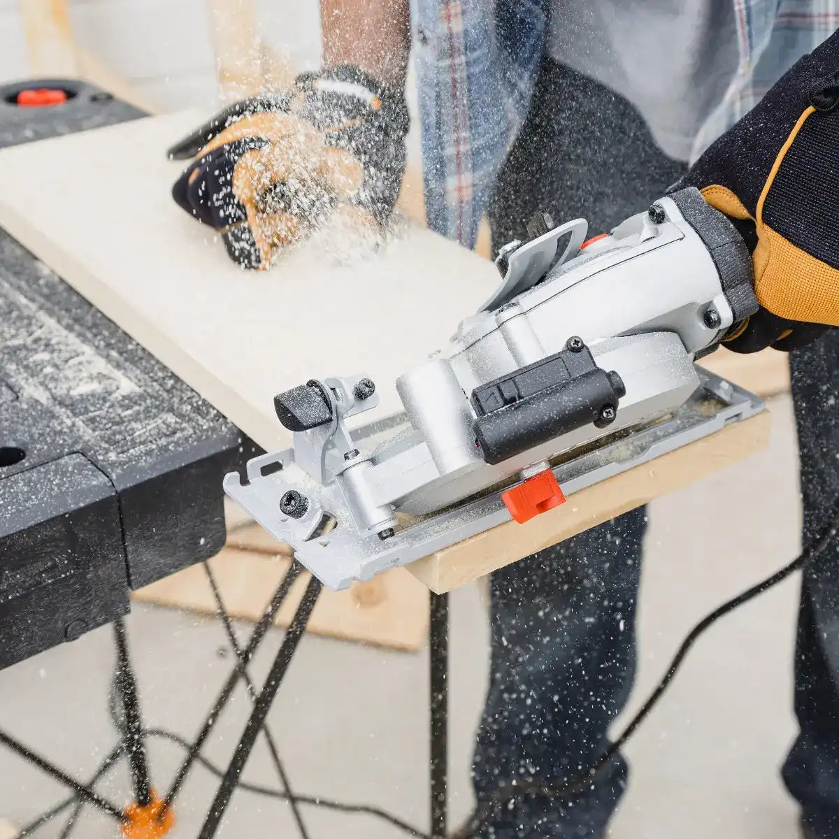 6.5 Amp WORXSAW 4.5" Corded Compact Circular Saw