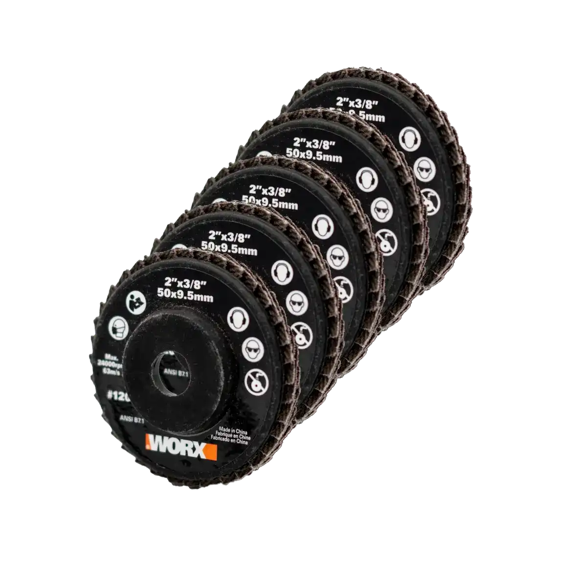 2" MAKERX 120G Flap Sanding Wheels (5PC)