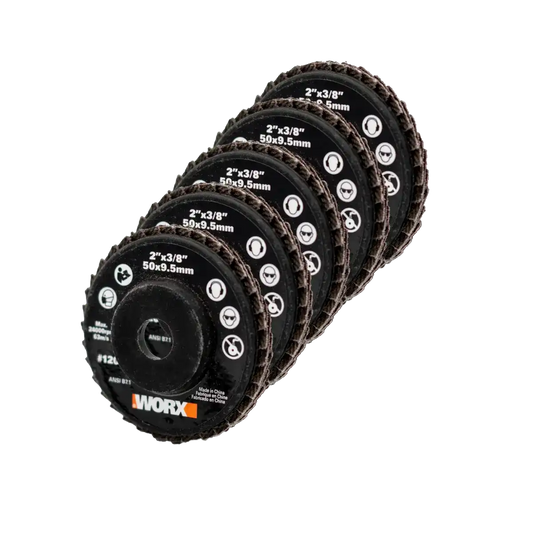 2" MAKERX 120G Flap Sanding Wheels (5PC)