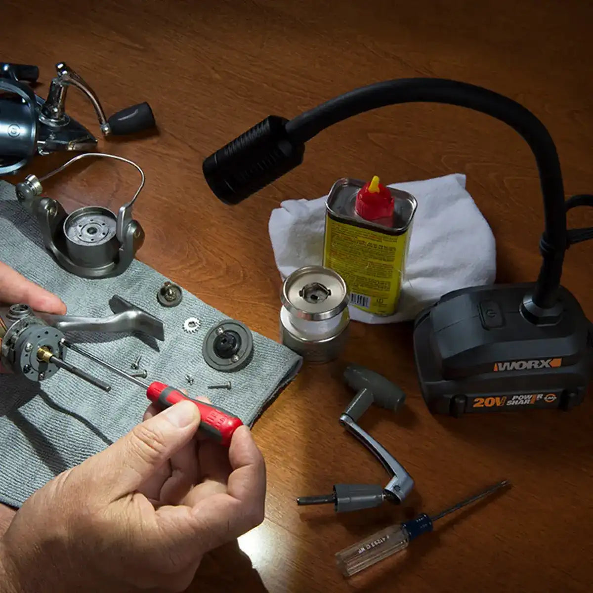 20V Power Share 4-Piece Kit Including Ai Drill, Worxsaw, Reciprocating Saw and Flex Light (Discontinued)