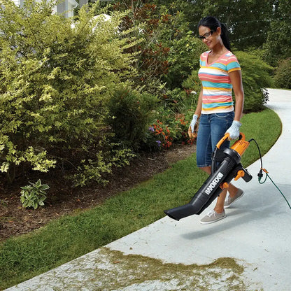 12 Amp 350 CFM 210 MPH leaf blower /mulcher / vacuum