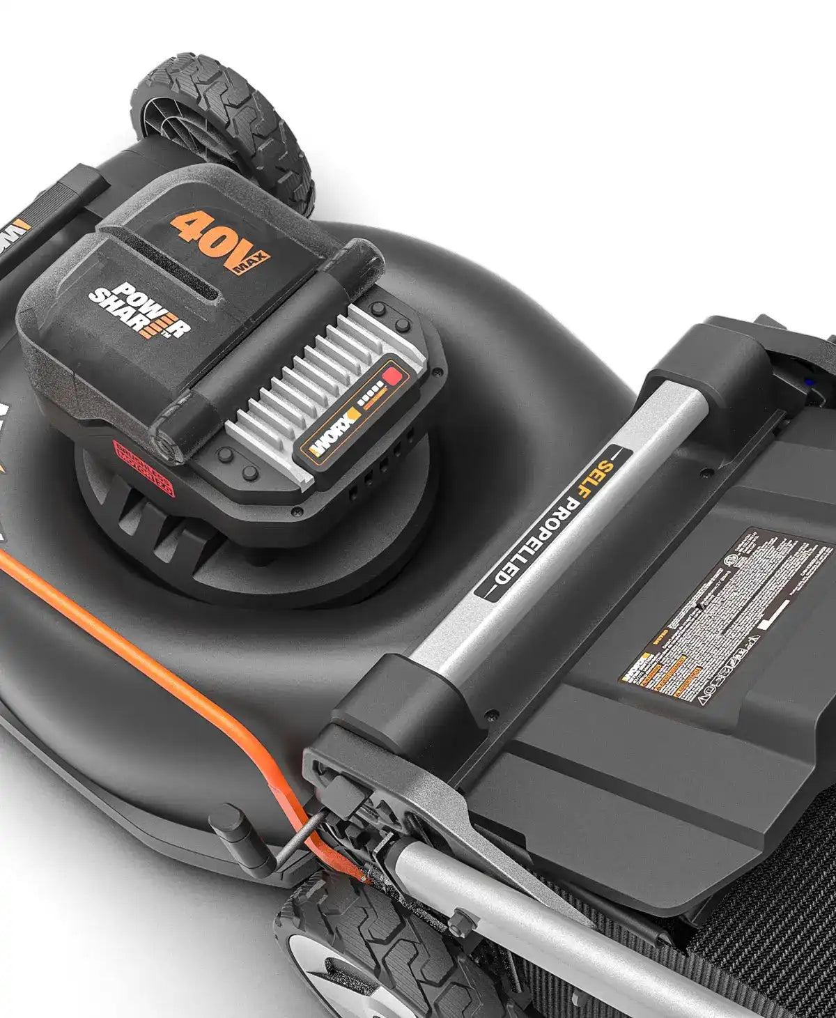 40V 21” brushless self-propelled lawn mower